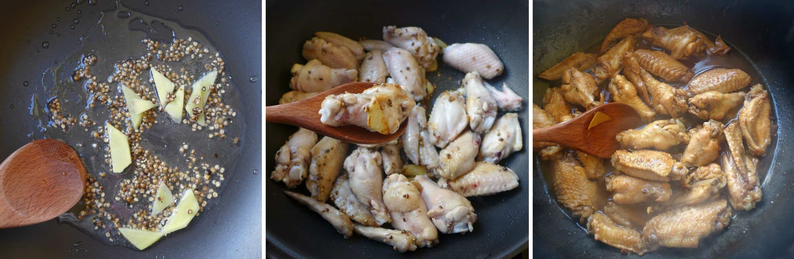 Braised chicken wings