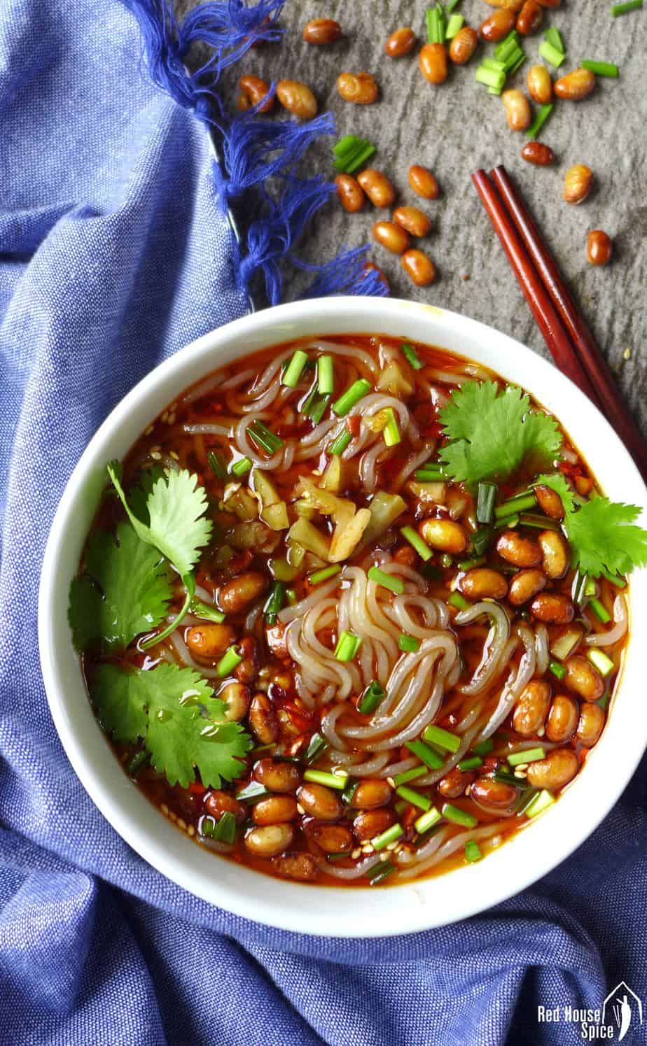 Slippery noodles in a tangy soup, hot and sour glass noodle soup is irresistible but easy to prepare. A classic Chinese dish you ought to try.