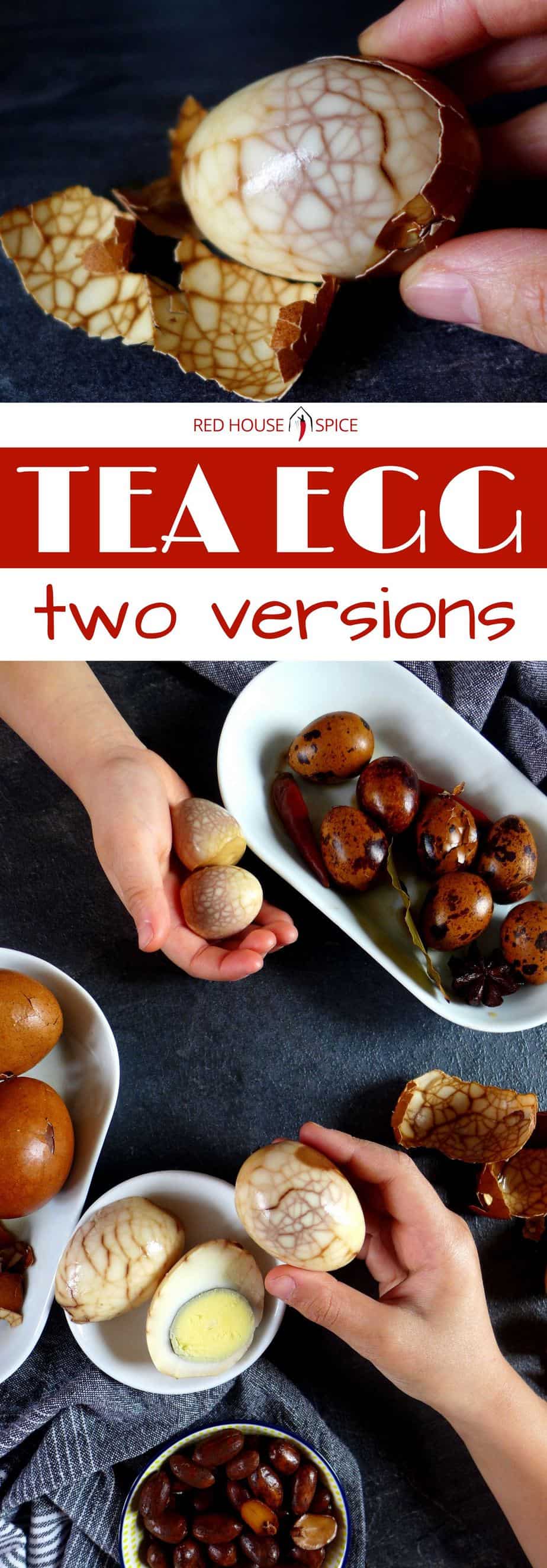 Probably the best way to enjoy hard boiled eggs! Chinese tea eggs are packed with flavour and have a beautiful marble look. Recipe in two versions provided.