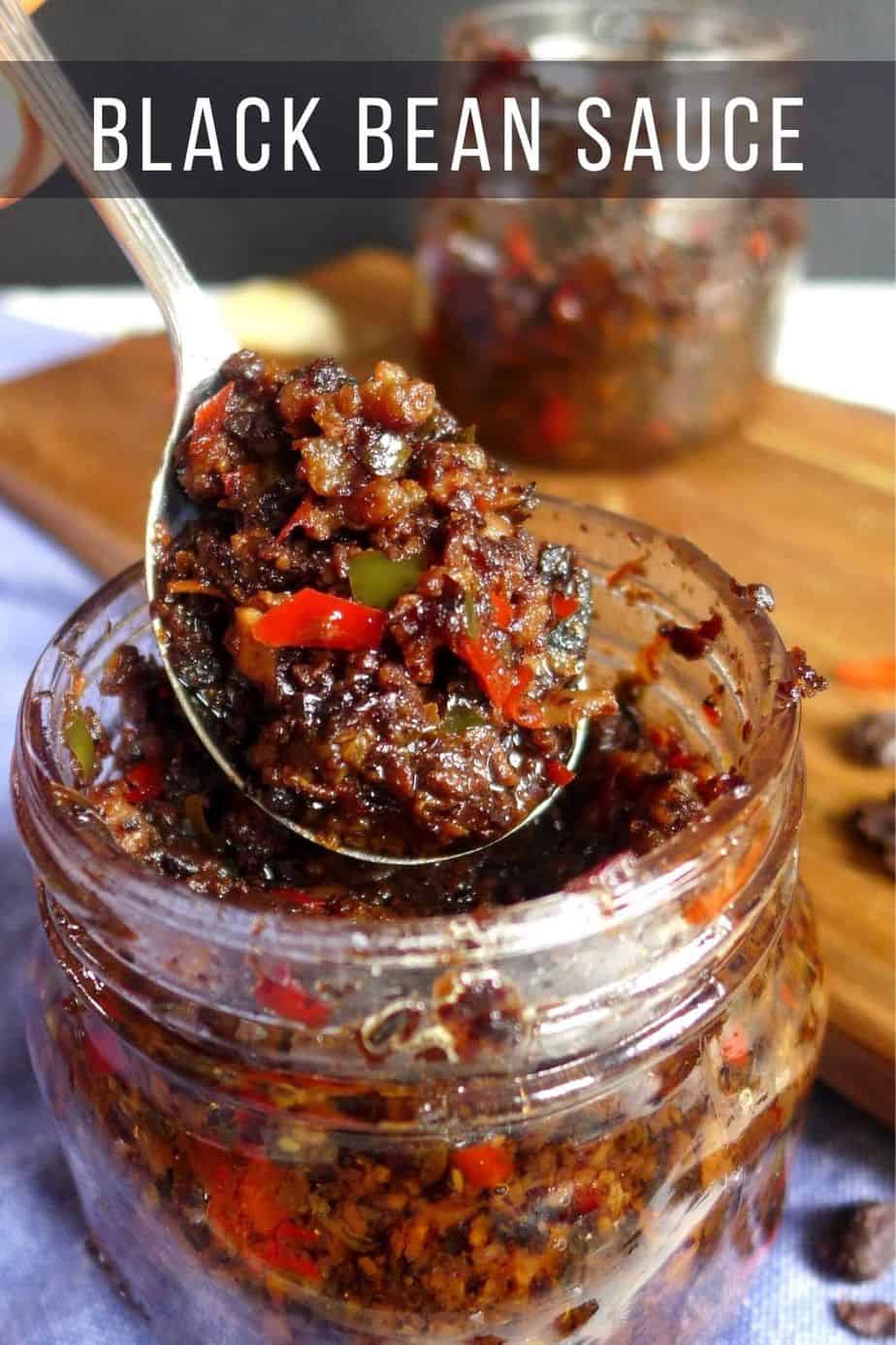 black bean sauce in a jar