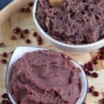 fine red bean paste and chunky red bean paste