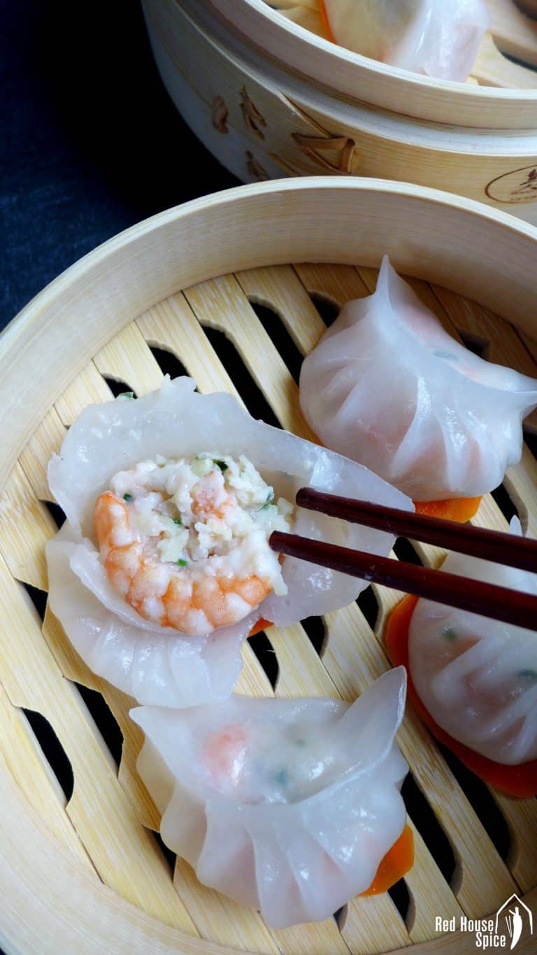 Har gow: dim sum shrimp dumplings (虾饺) - Red House Spice