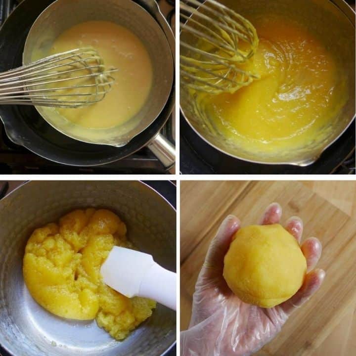 cooking custard filling for mooncakes