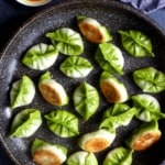 pan-fried vegetarian dumplings
