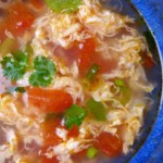 soup with tomato and egg.