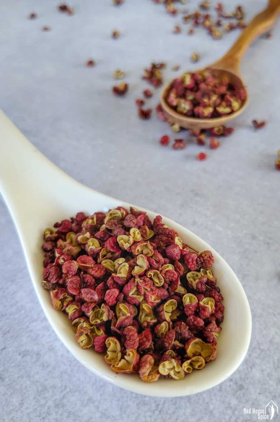 Two spoonful of Sichuan pepper.