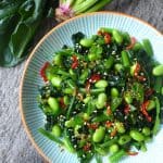 Spinach & soybean salad