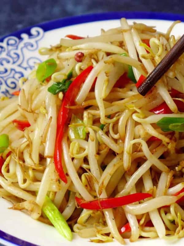 Stir fried mung bean sprouts
