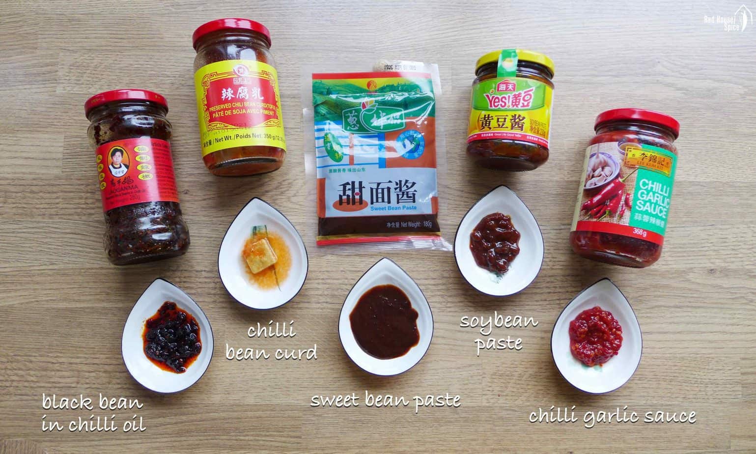 Five Chinese sauces