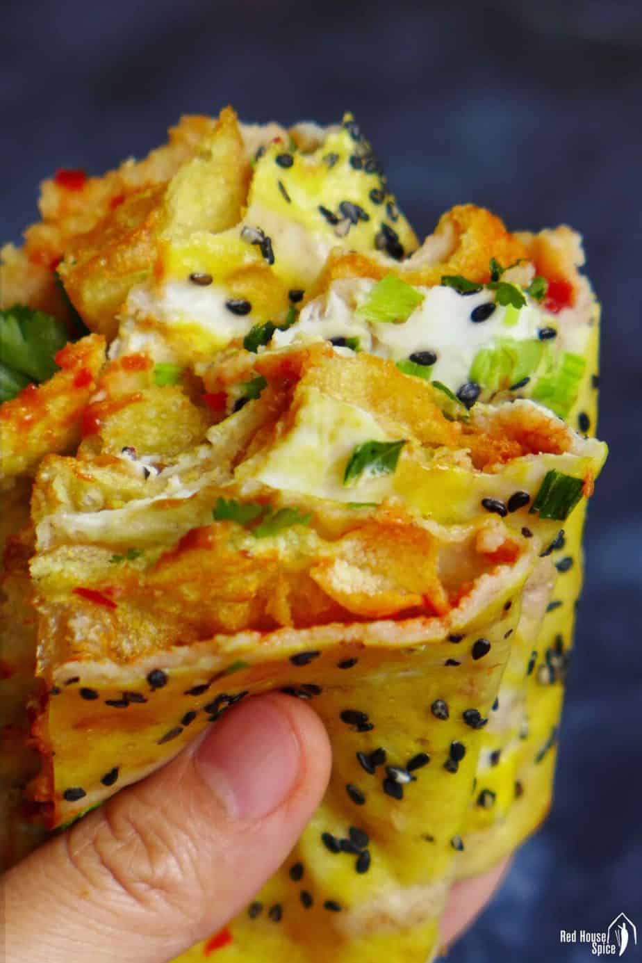 Jian Bing, Chinese Crepes (煎饼) - Red House Spice