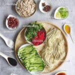 Ingredients for making Sichuan cold noodles