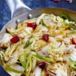 Stir-fried napa cabbage with hot & sour sauce