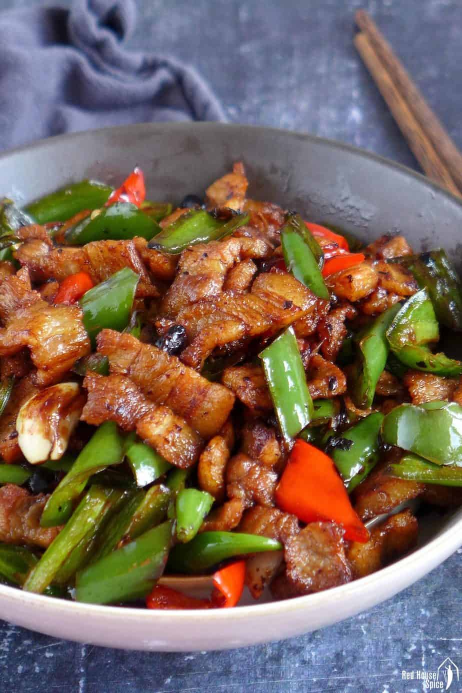 Hunan pork stir-fry