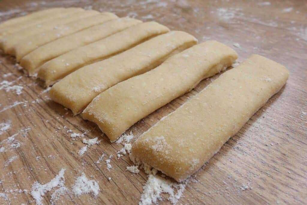 dough strips