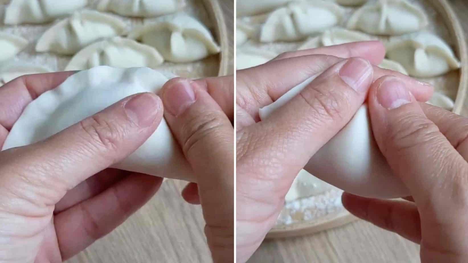 fold a dumpling