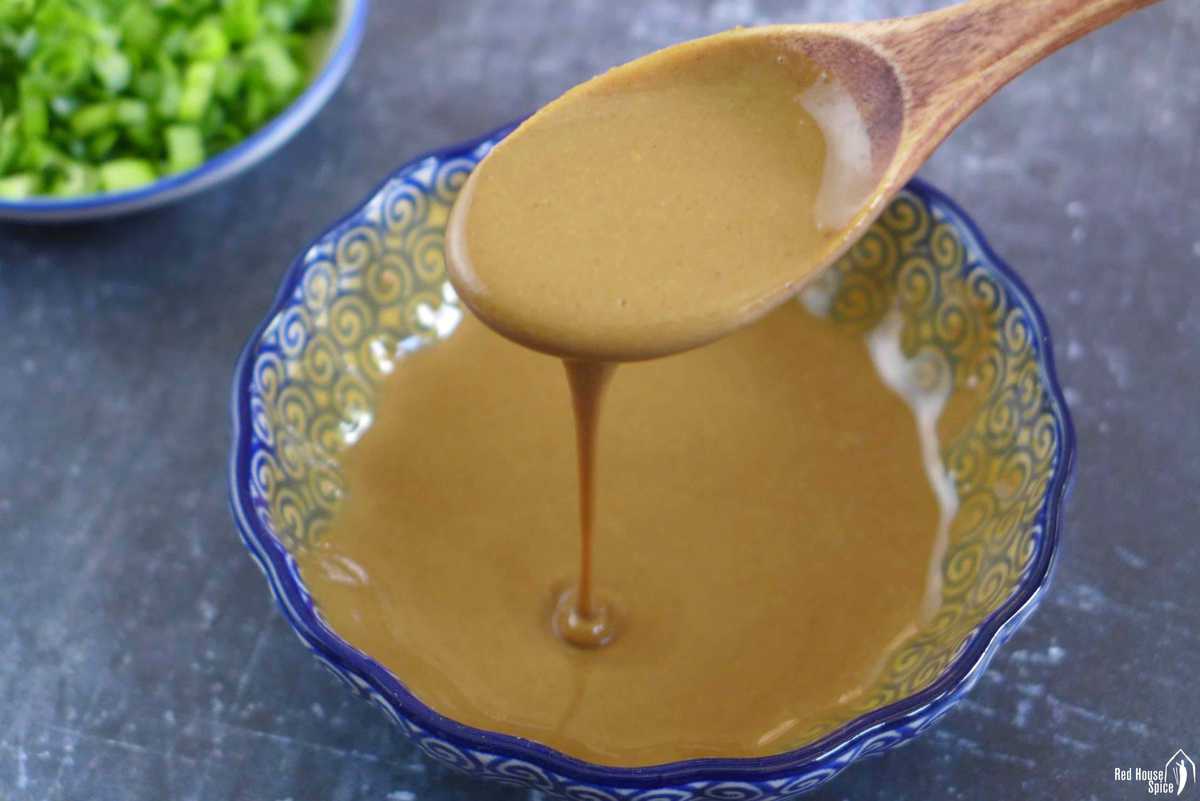 water thinned sesame paste