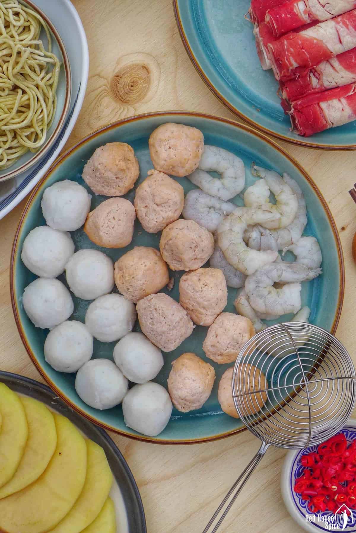 fish balls with shrimp