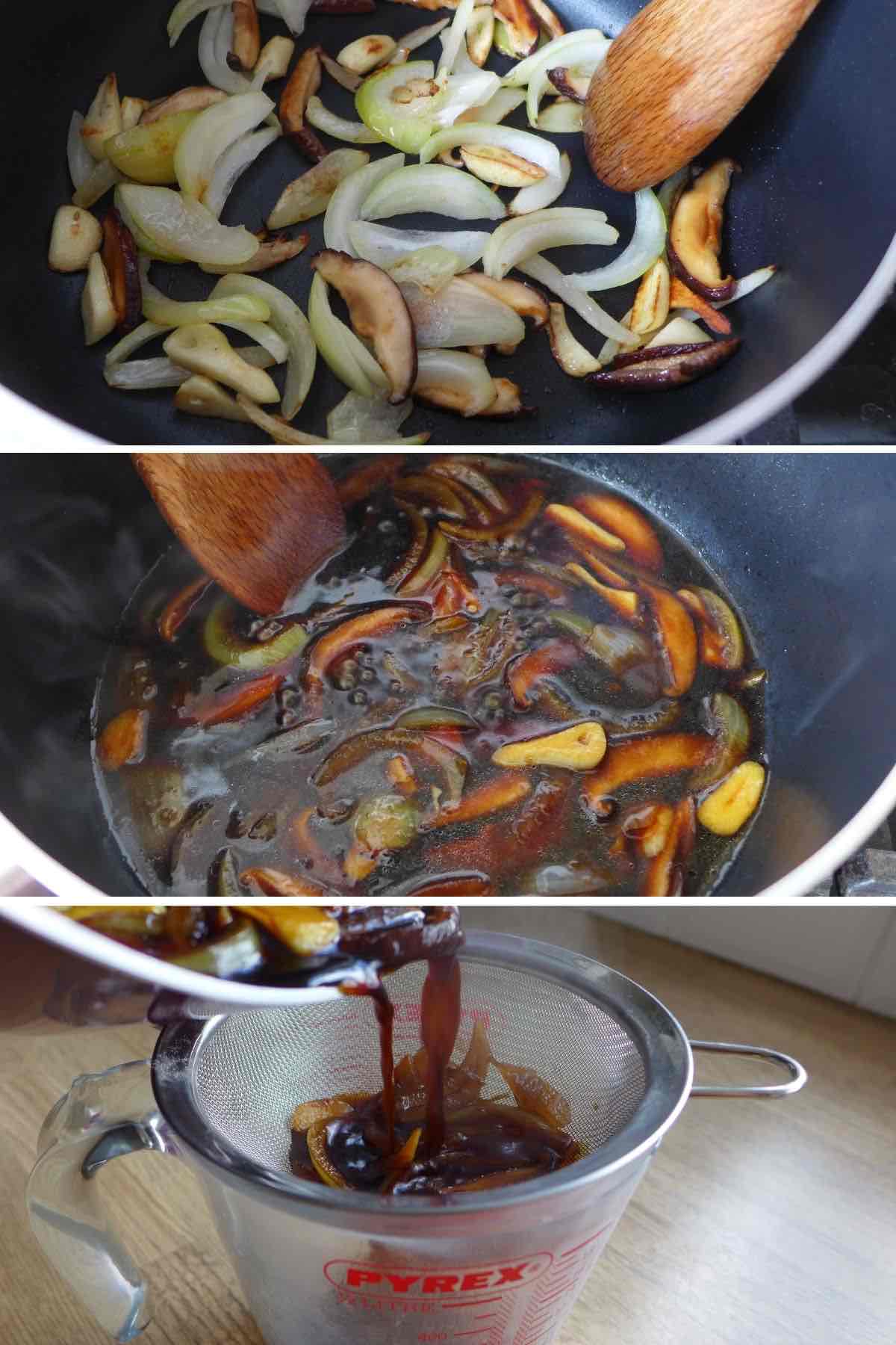 making sauce for Cheung fun