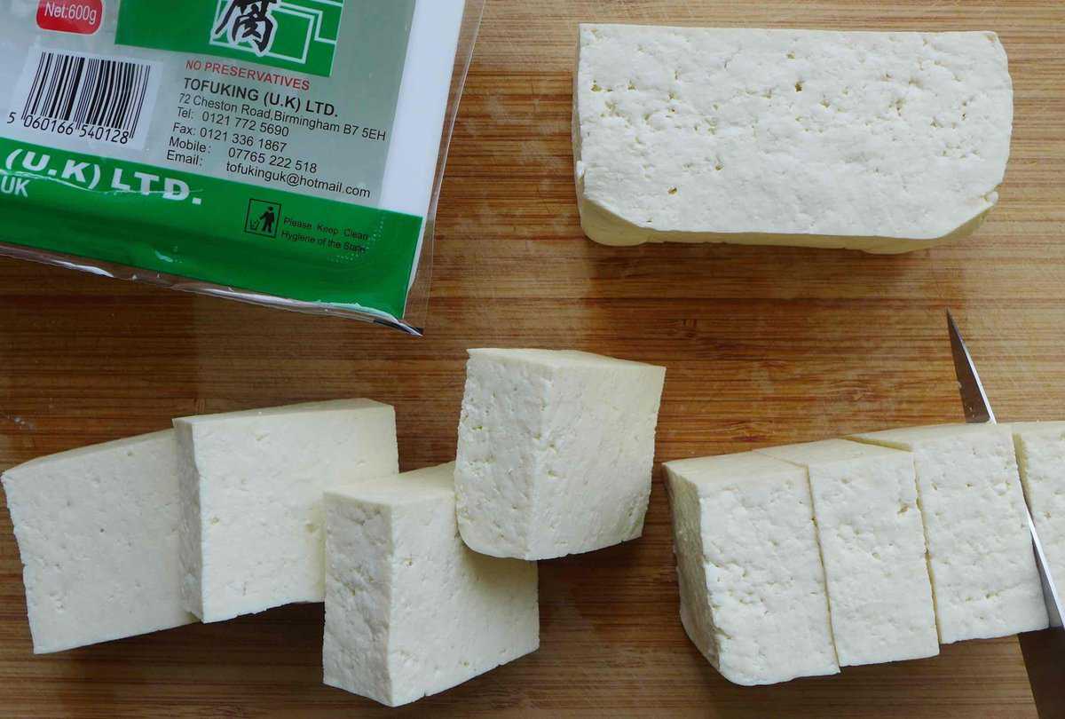 firm tofu cut into pieces