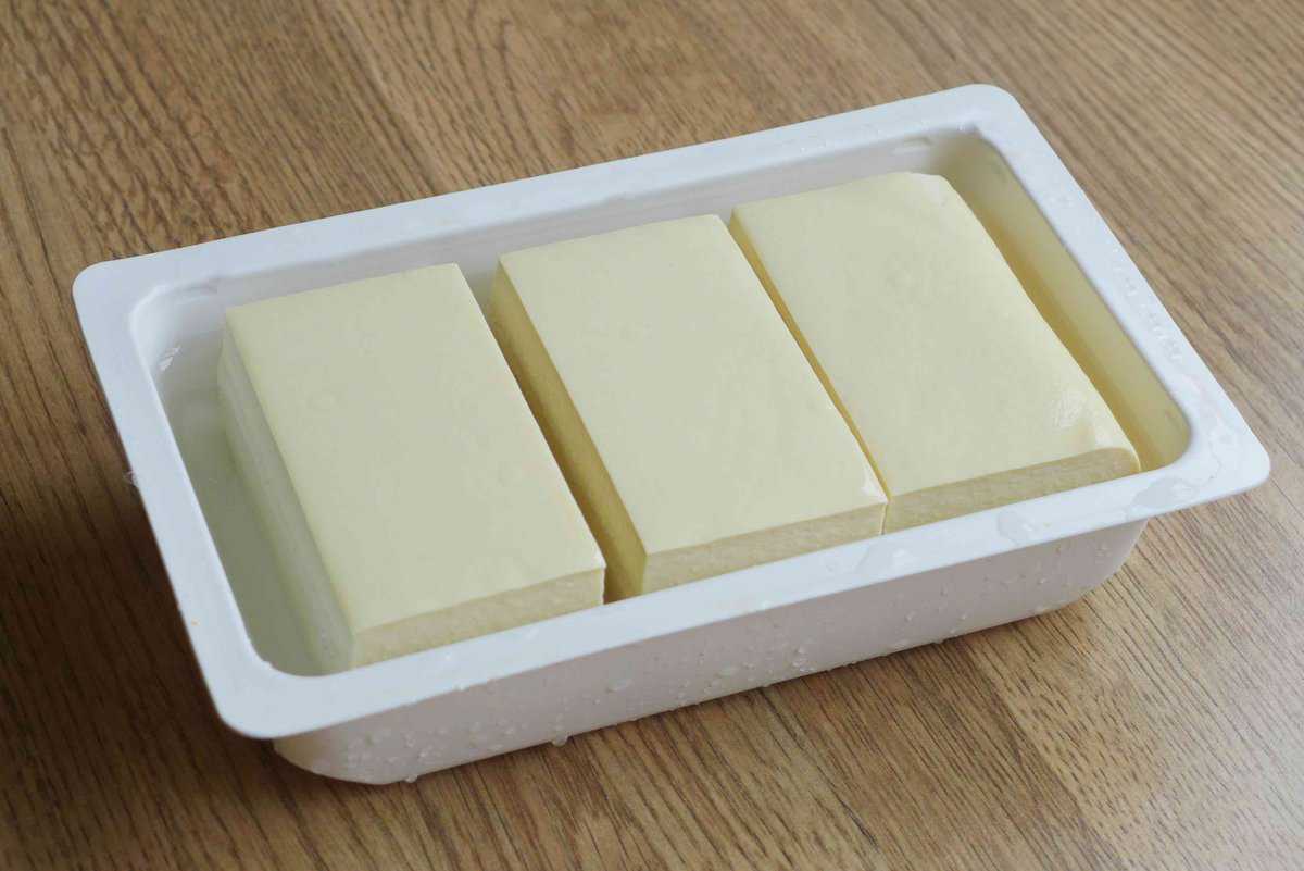tofu blocks in a container