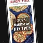 scallion pancakes with overlay text that says 2023 must try recipes