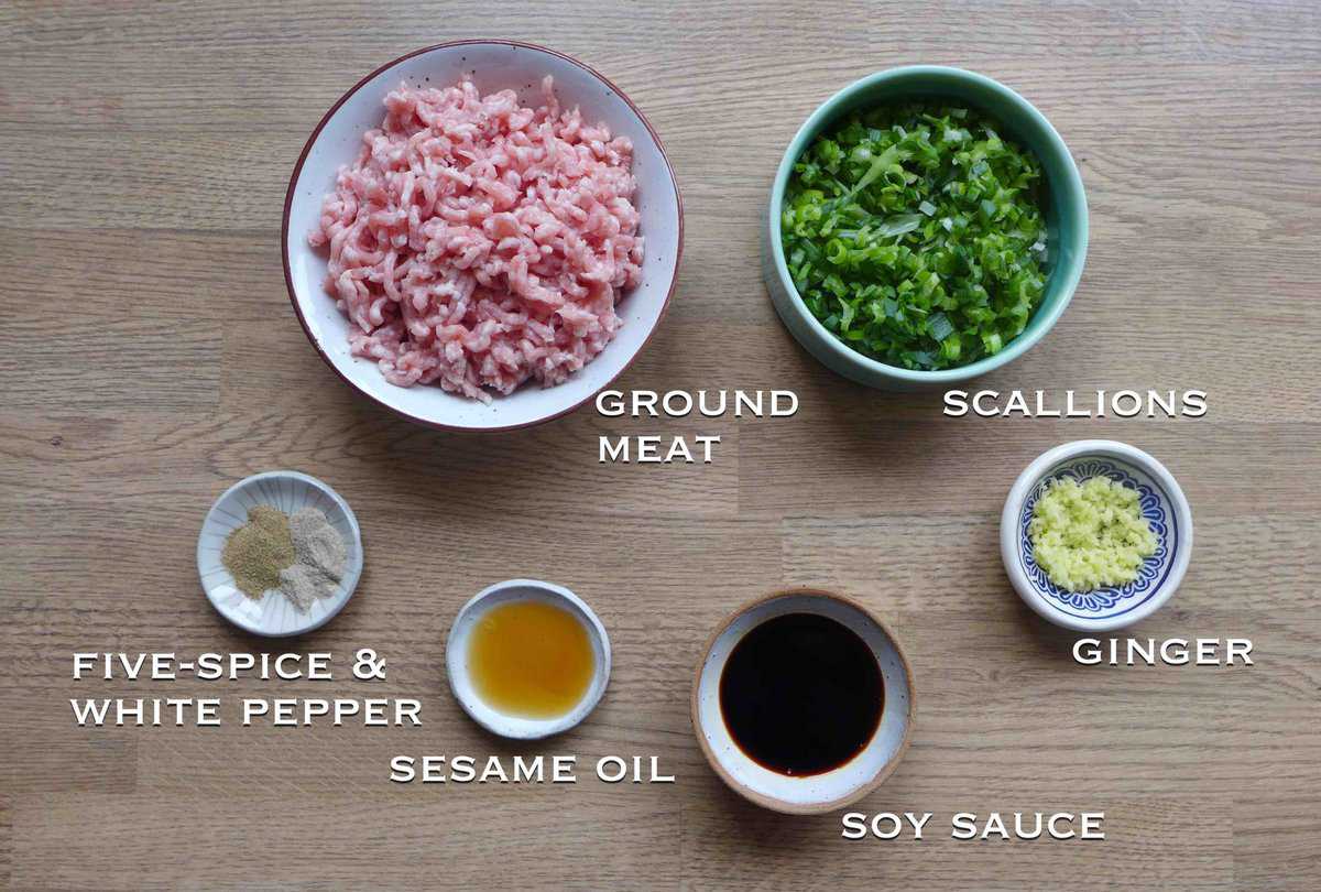 ingredients for the filling.