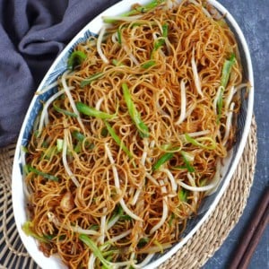 soy sauce pan-fried noodles.