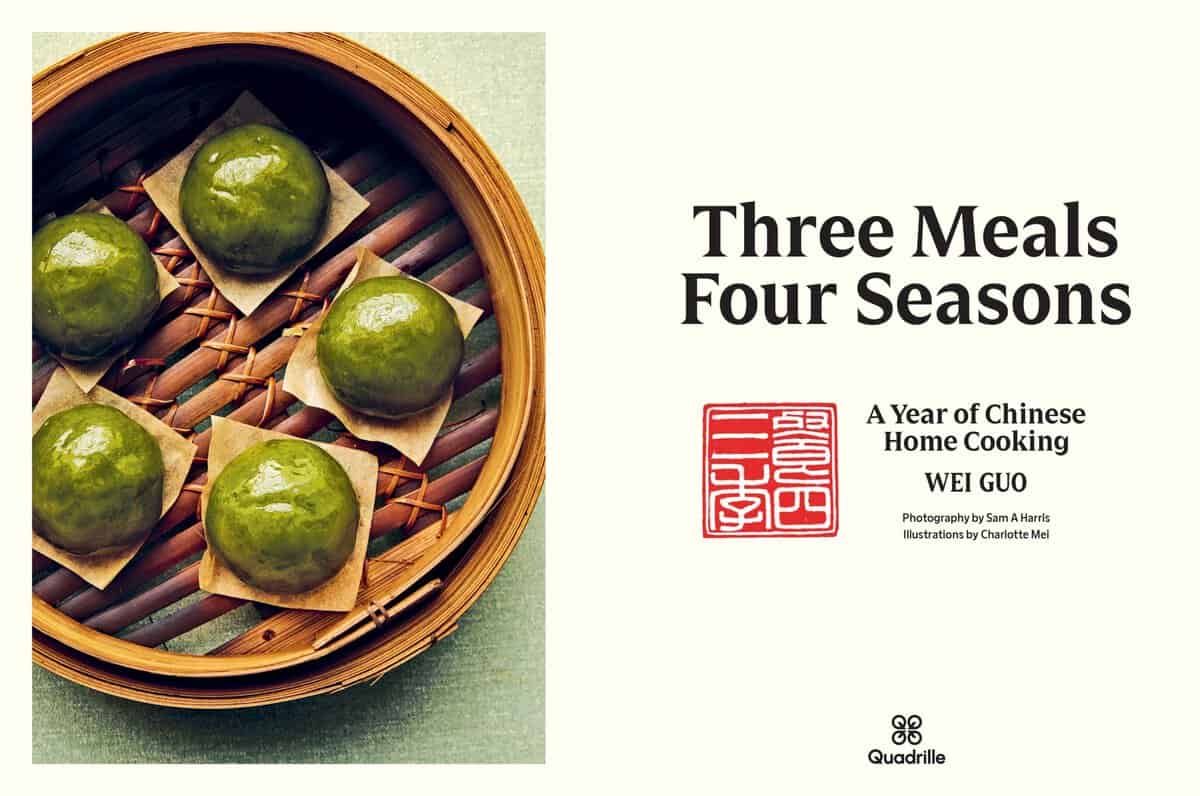image of Qing tuan and book title three meals four seasons.