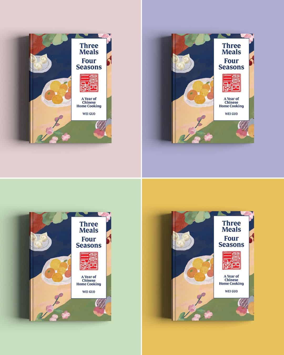 three meals four seasons cookbook cover collage